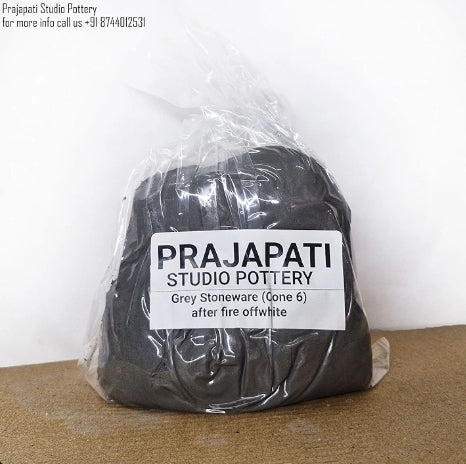 Cone 6 Stoneware Grey Clay (Fires to Off-White) 5kg