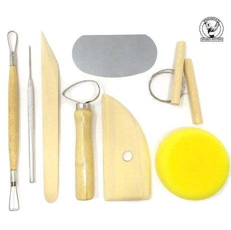 Professional Pottery Tools Kit For Clay Pottery Sculpting, Scarping, Cutting, Fine Detailing, Smoothening, Shaping And Trimming (Pack Of 19 Tools)